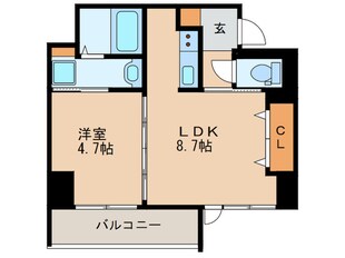 ヴァンドメール唐人の物件間取画像